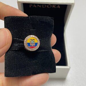 Pandora Ecuador Flag Charm Pendant